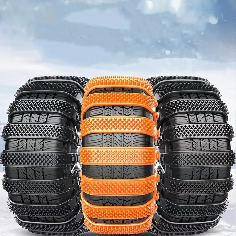 Rubber-Snow-Chain Emergency Plastic Car Universal Anti Skid Snow Wheel Chain Chains for Tires