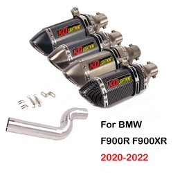 Exhaust Pipe Motorcycle System Middle Mid Link Pipe 51mm Muffler Tube Escape Stainless Steel For BMW F900R F900XR 2020-2022