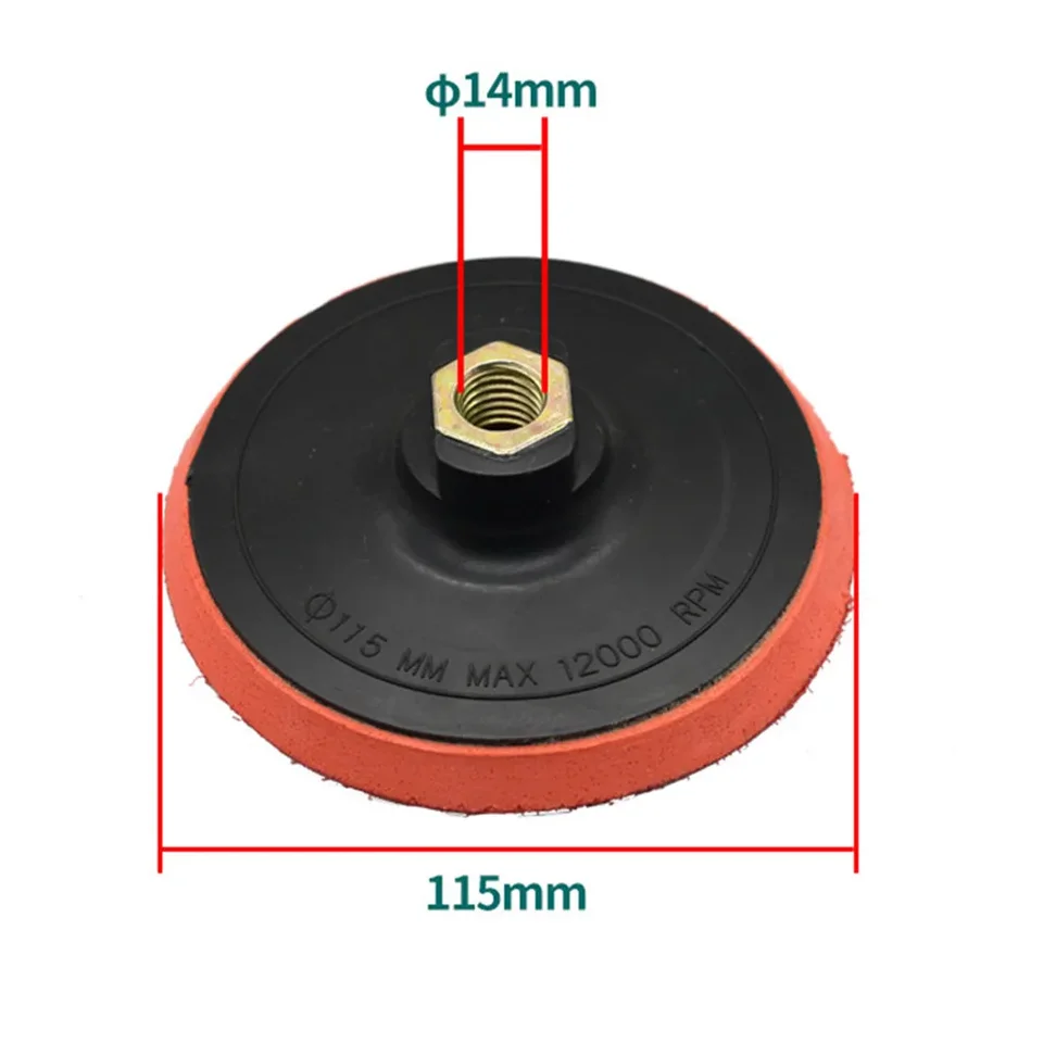 Kit polissage lustrage 115 mm pads mousse pour polisseuse meuleuse perceuse