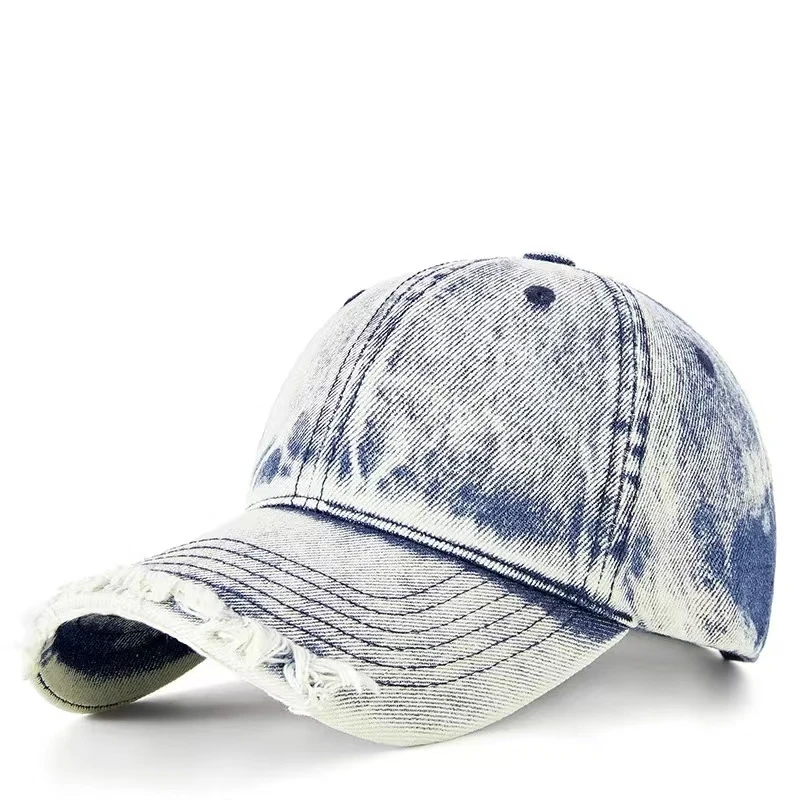 2024 Fashion New Denim Wash Do Old Vintage Baseball Cap Lady Fashion Hiphop Snapback Hat Men Big Size Sun Caps 55-62cm