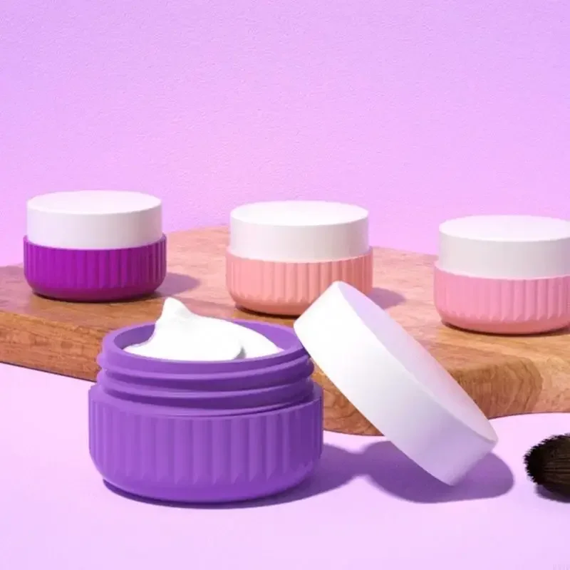 

Silicone Cream Lotion Jars Leakproof Plastic Travel Toiletrie Containers with Lids Anti Fall Cosmetics Shampoo Bottling Bottle