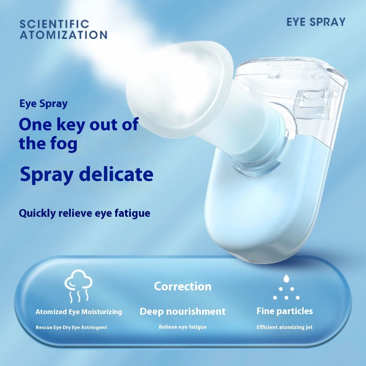 

Hand-Held Nano-Spray Eye Moisturizer Eye Drops Eye Lotion Atomization Hydration Relieving Eye Fatigue Moisturizing Instrument