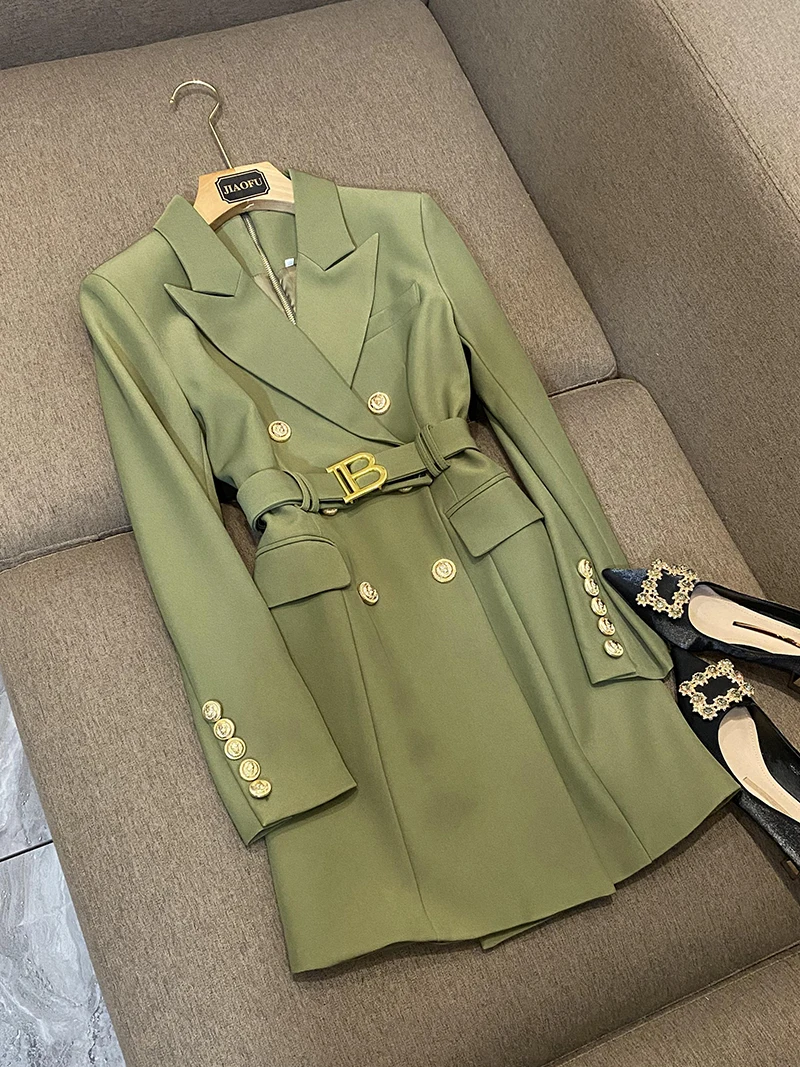 

Модный повседневный двубортный костюм Dr Commute, профессиональная одежда, универсальный однотонный костюм D699, Новое поступление