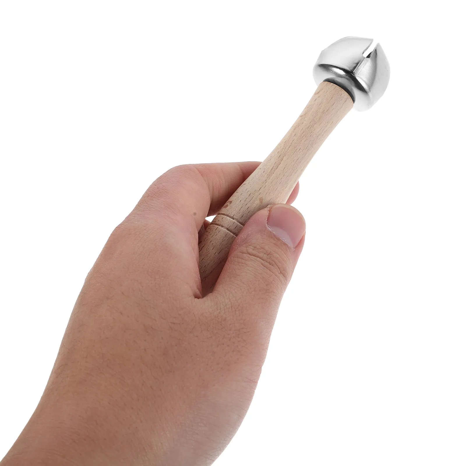 

10 шт. деревянных ручных колокольчиков с натуральными деревянными ручками, ударные инструменты для класса, Монтессори, ритмические музыкальные инструменты, сенсорные игры для малышей