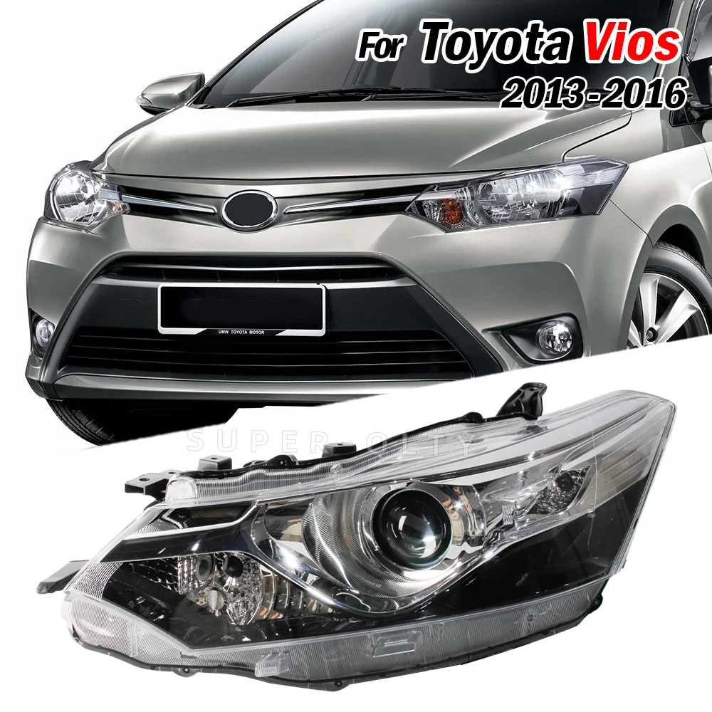 DEPO Headlights For TOYOTA VIOS  2013 2014 2015 2016 LED head light Double Upgrade Head Lamp Assembly