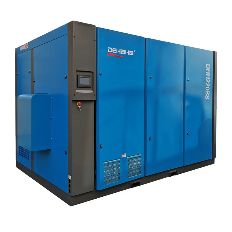 220kw Low Pressure Screw Air Compressor Silent Oil-free Screw Blower PLC Stationary Air Cooling Engine Blower Single Screw IP54