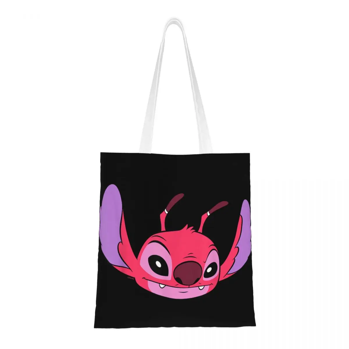 Bolsa de Compras con Estampado de Lilo y Stitch, Leroy, el Villano de la Película, Bolsa de Mano Elegante para Mujer, Bolsa de Tela para Viaje