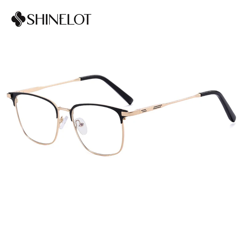

91353 Classic Business Men Full Frame Blocking Blue Light Glasses Fashion Male Eyeglasses Best-Selling Tech Men's Plain Glasses