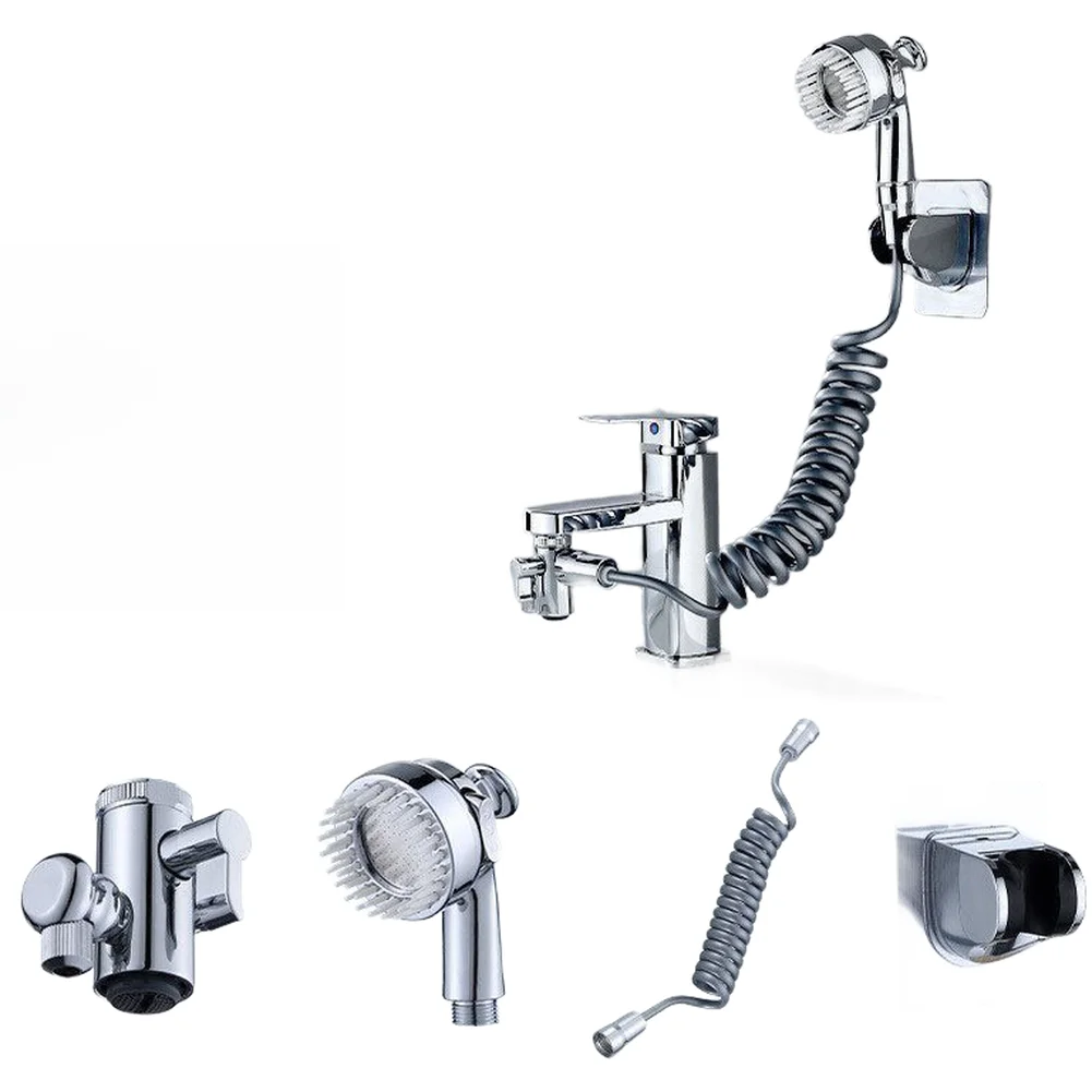 Basin Faucet Aerator Extension with Dual Mode Water Outlet and 360 Degree Rotating Spout for Copper Sink Faucets
