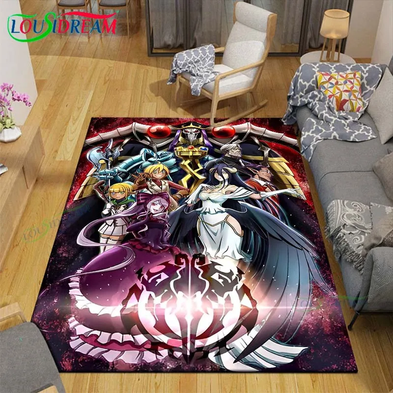 Anime Film O-Overlord Carpet for  Living Room Home Sofa Decoration,Children Game Large Decor Floor Mat Yoga Mat Large Carpet