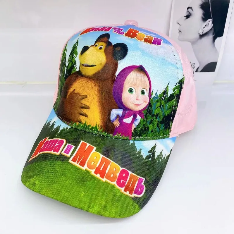 جديد ماشا والدب قبعة الأطفال الظل أنيمي شخصية ثلاثية الأبعاد شخصية كرتونية هدية عيد ميلاد للأطفال ماشا