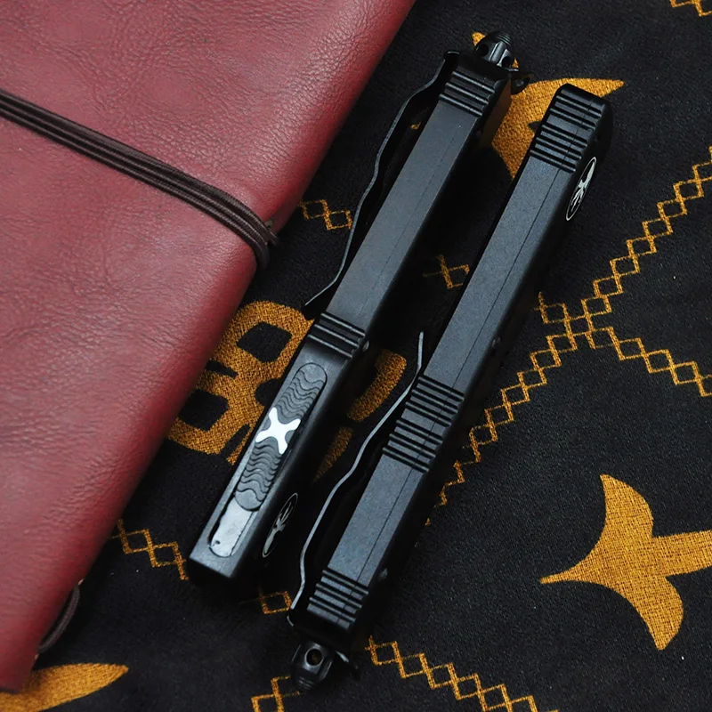 مايكرو UTX UT 85 سلسلة OTF TechKnife Ultra M390 شفرة التخييم في الهواء الطلق الدفاع عن النفس سكاكين الجيب مقبض ألمونيوم باستخدام الحاسب الآلي أدوات EDC