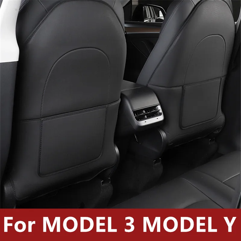 For MODEL 3 MODEL Y Seat anti-kick pad interior modification special rear seat armrest box protection pad decoration Auto parts