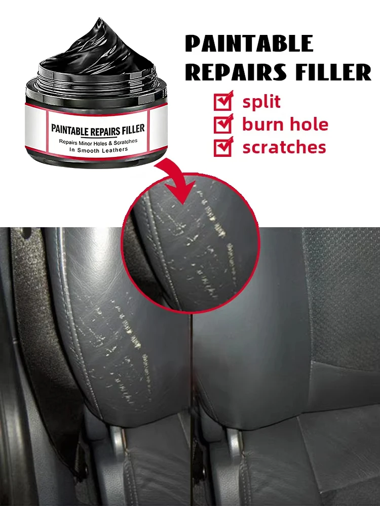 B1280 Automotive Plastic Repair Agent Car Interior Exterior Plastic Polishing Wax, Scratch Repair Anti-aging Cream,for Tires