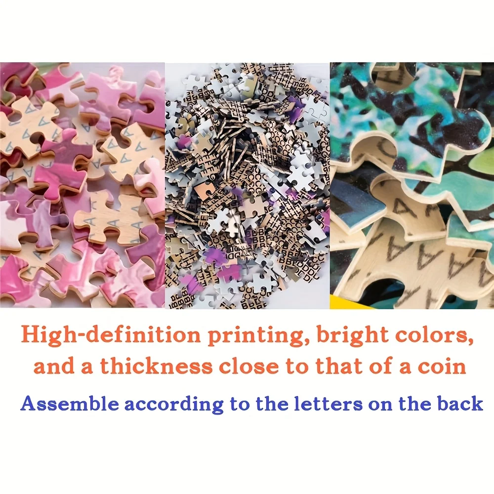 2000/1500/1000/500 قطعة لغز ورقي للكبار لتزيين المنزل والمكتب، ديكور الحائط، مناسب لهدايا أعياد الميلاد والعطلات،