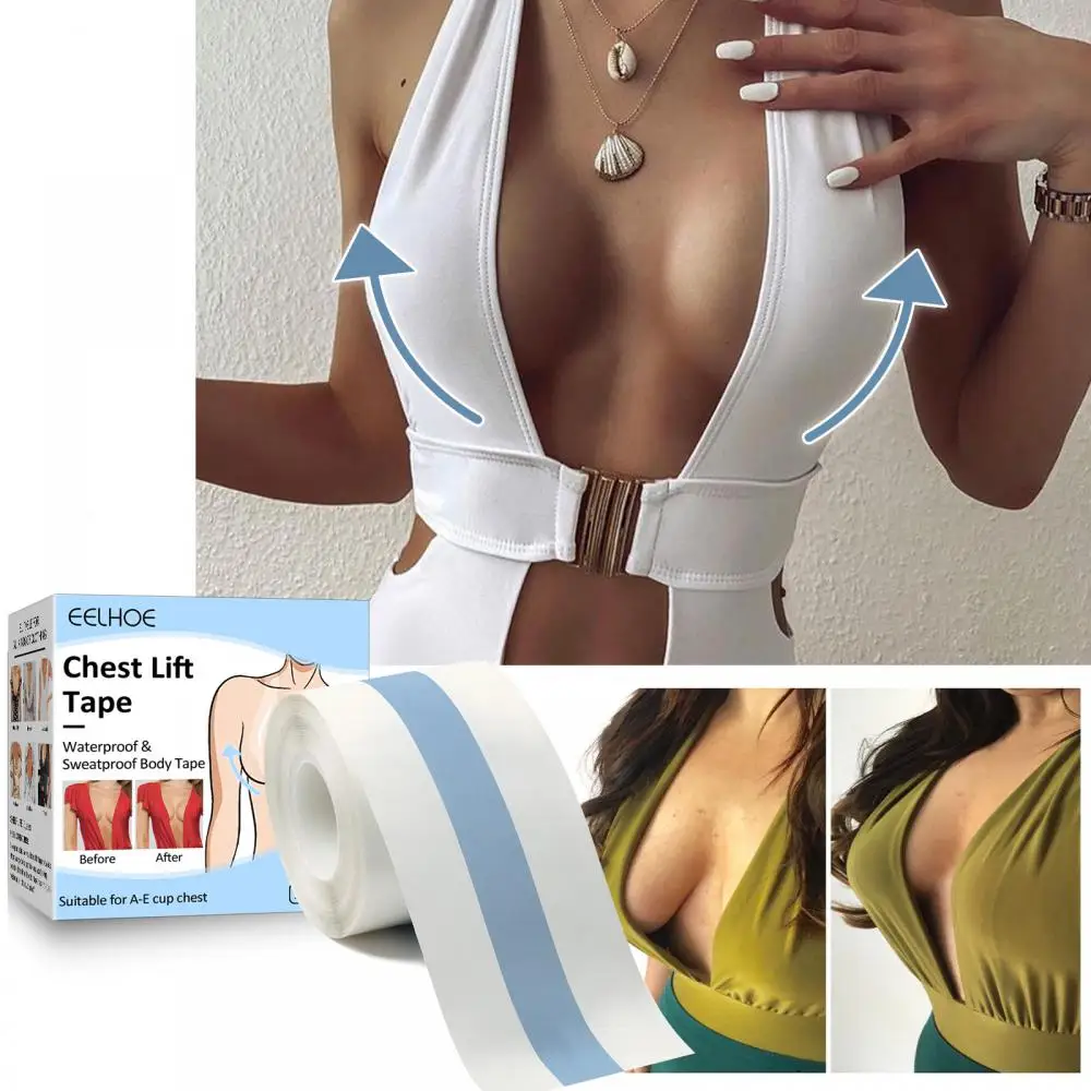 Chest Lift Sticker Invisible And Seamless Design Enhancing Reusable Lift Your Bust Naturally Trendy Invisible Bra Supportive