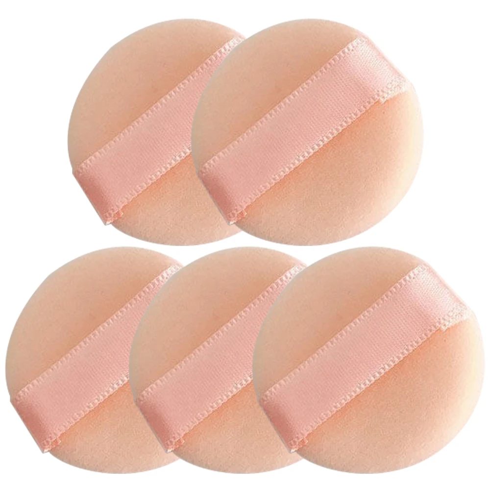 

5pcs Mini Powder Puff 2 5cm Round Flocked Makeup Sponge for Women Face Body Powder Setting Cosmetics Lovely Gifts