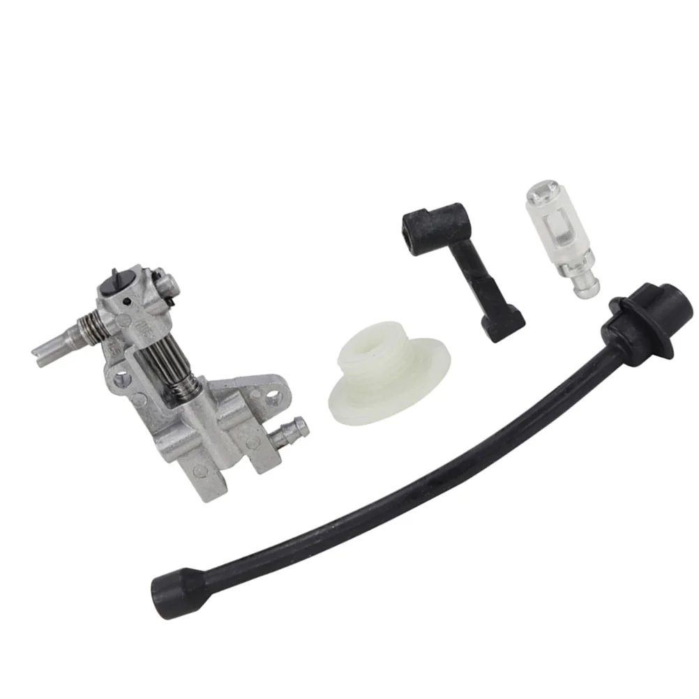 

1Set Chainsaw Oil Pump Oil Filter Pipe Nozzle Turbine Spare Parts Replacement Durable Chain Accessories