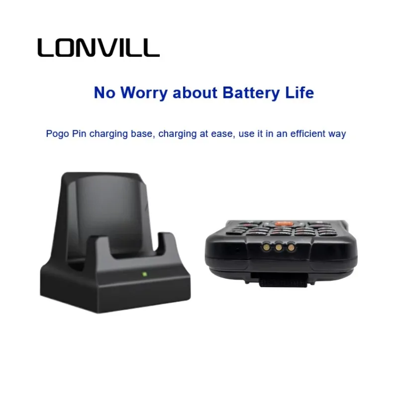 LONVILL Atacado 1d 2d Scanner de código de barras Terminal de coleta de dados portátil robusto PDAs portáteis