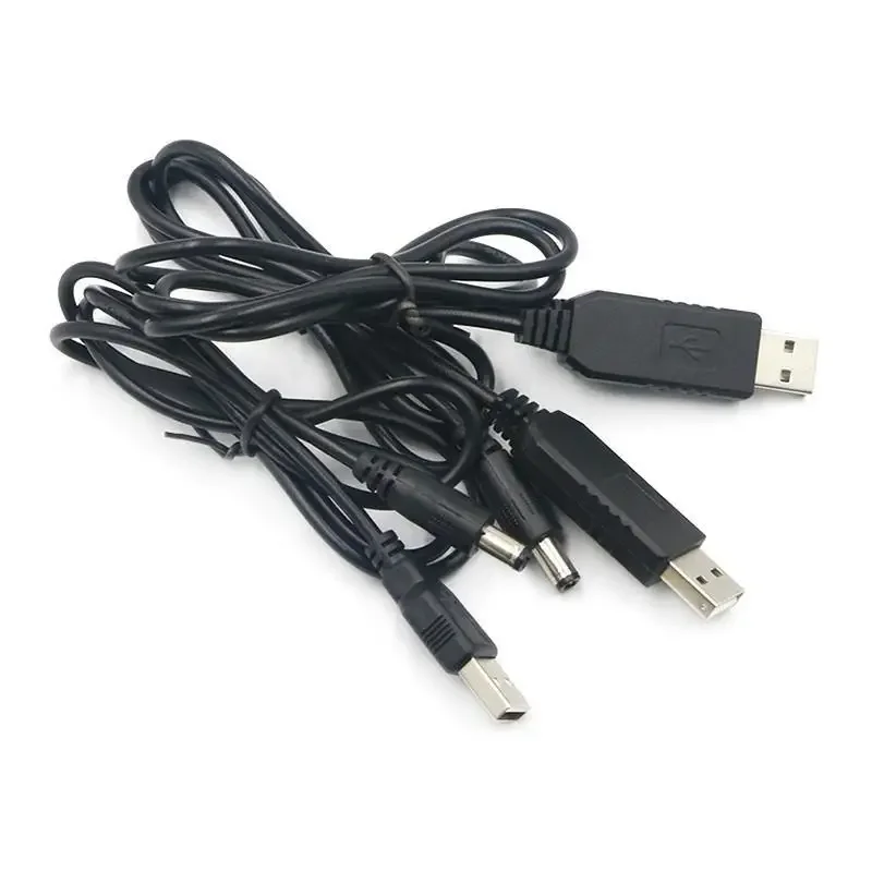 Usb Power Boost Line Dc 5v To Dc 9v / 12v Step Up Module Usb Converter Adapter Cable 2.1x5.5mm Plug