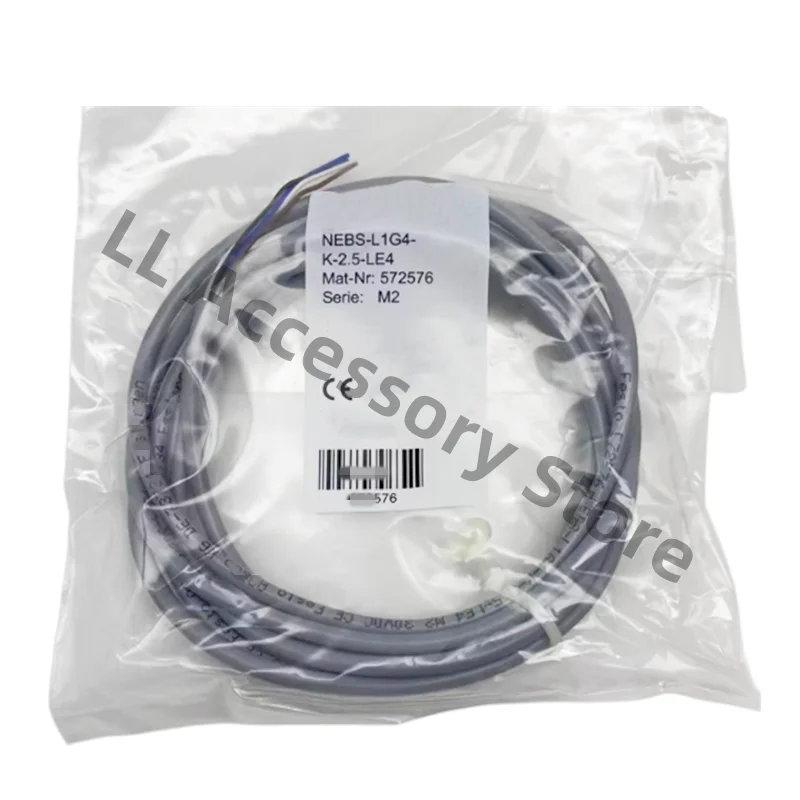 Cables de conexión 572576 NEBS-L1G4-K-2.5-LE4,572577 NEBS-L1G4-K-5-LE4