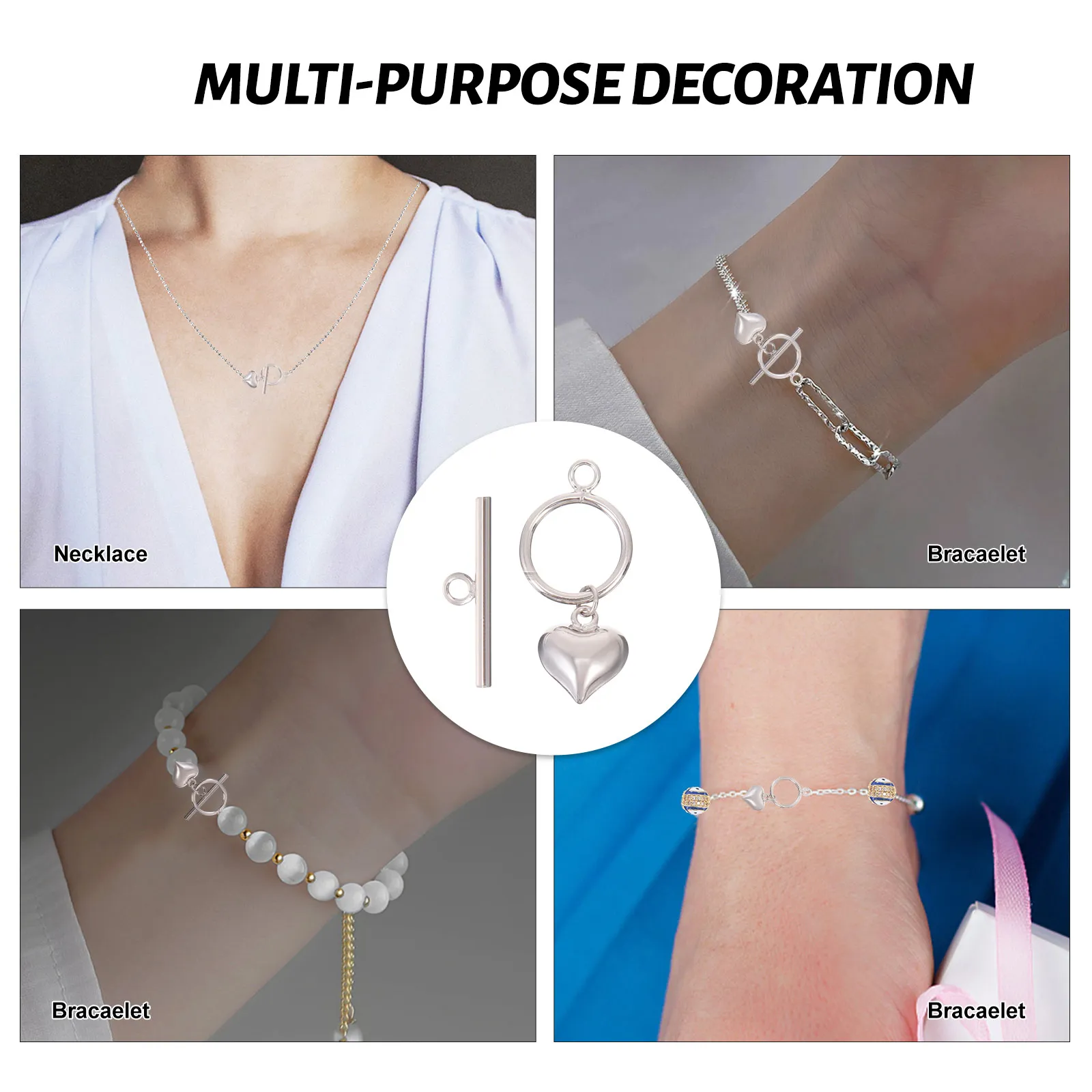 

Bracelet Clasp DIY Connectors Necklace Findings Jewelry Making Accessories Clasps