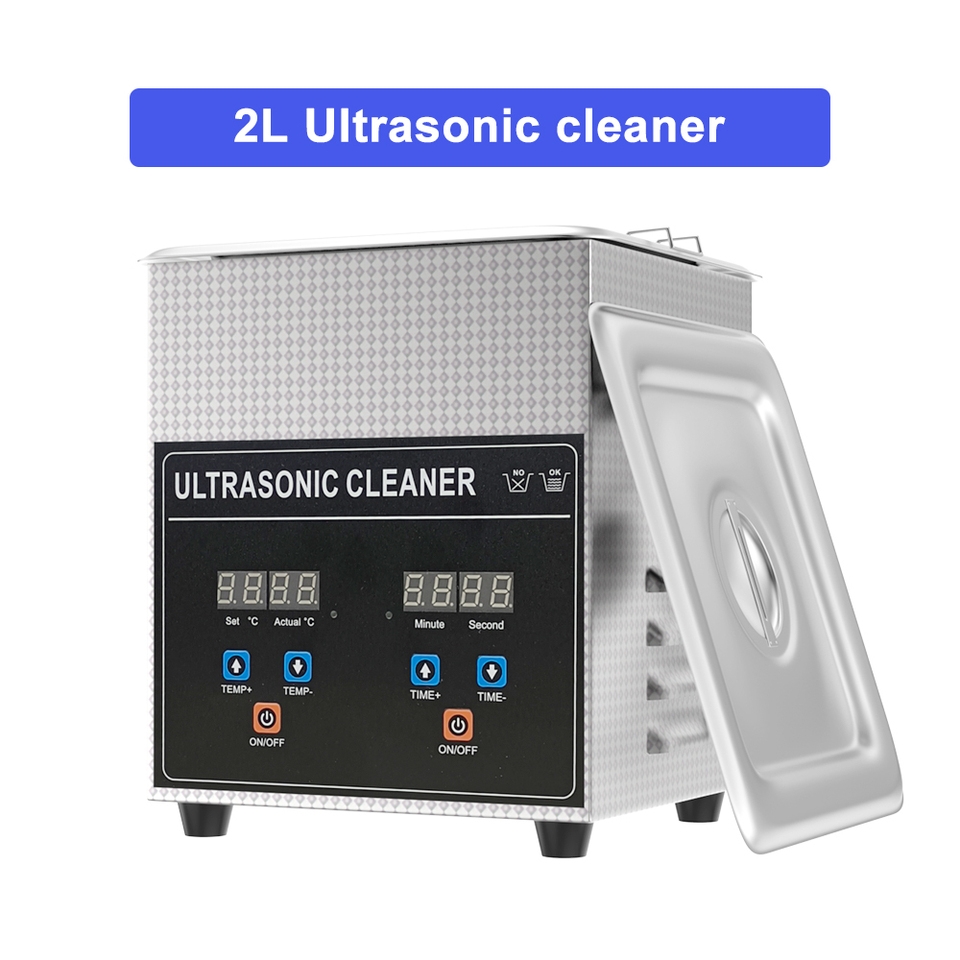  Ultrasonic Cleaners 2L Jewelry Glasses Aligners Dental Watch Parts Phone Repair Ultrasonic Cleaing Machine 60w Ultrasonic Bath 