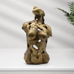 Abstract Female Bust Sculpture Handmade Resin Woman Outline Statue Body Art Collection Ornament Lving Room Decor Office Craft