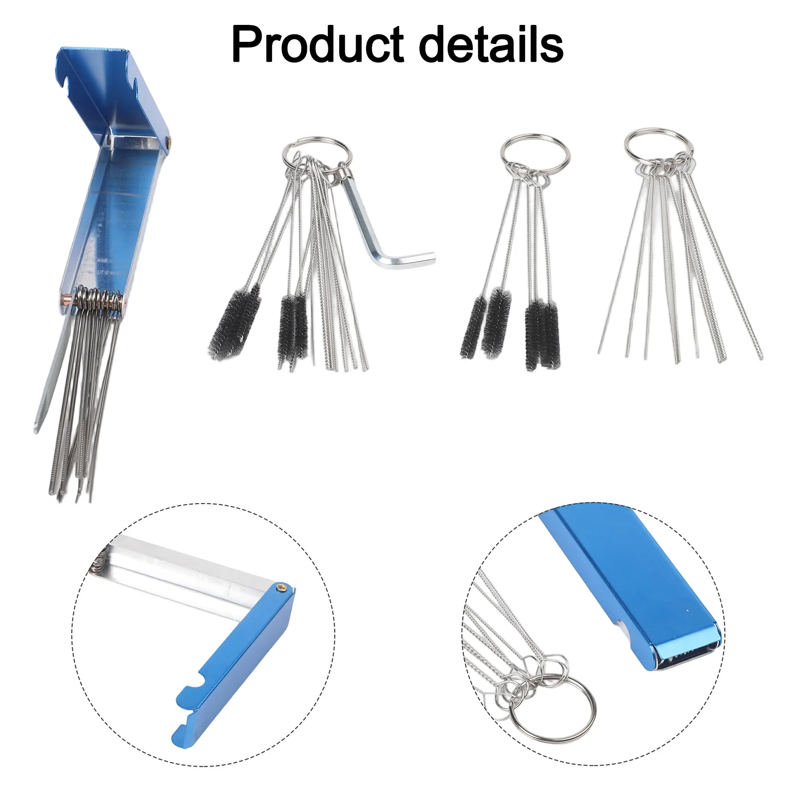 Welding Machine Brush Aluminum Box 10cm Carburetor Cleaning Tool 304 Stainless Steel Construction Effective Engine Cleaning