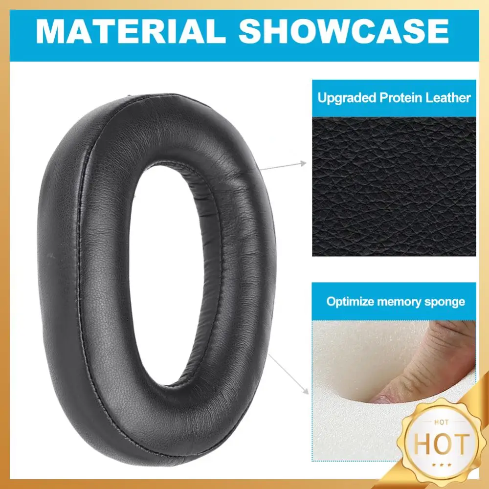 แผ่นรองหูฟังโฟมจำรูปฟองน้ำหูฟัง AKG อะไหล่หนังเทียมที่ครอบหูสำหรับ GSP550 GSP500 Sennheiser GSP 600 GSP670