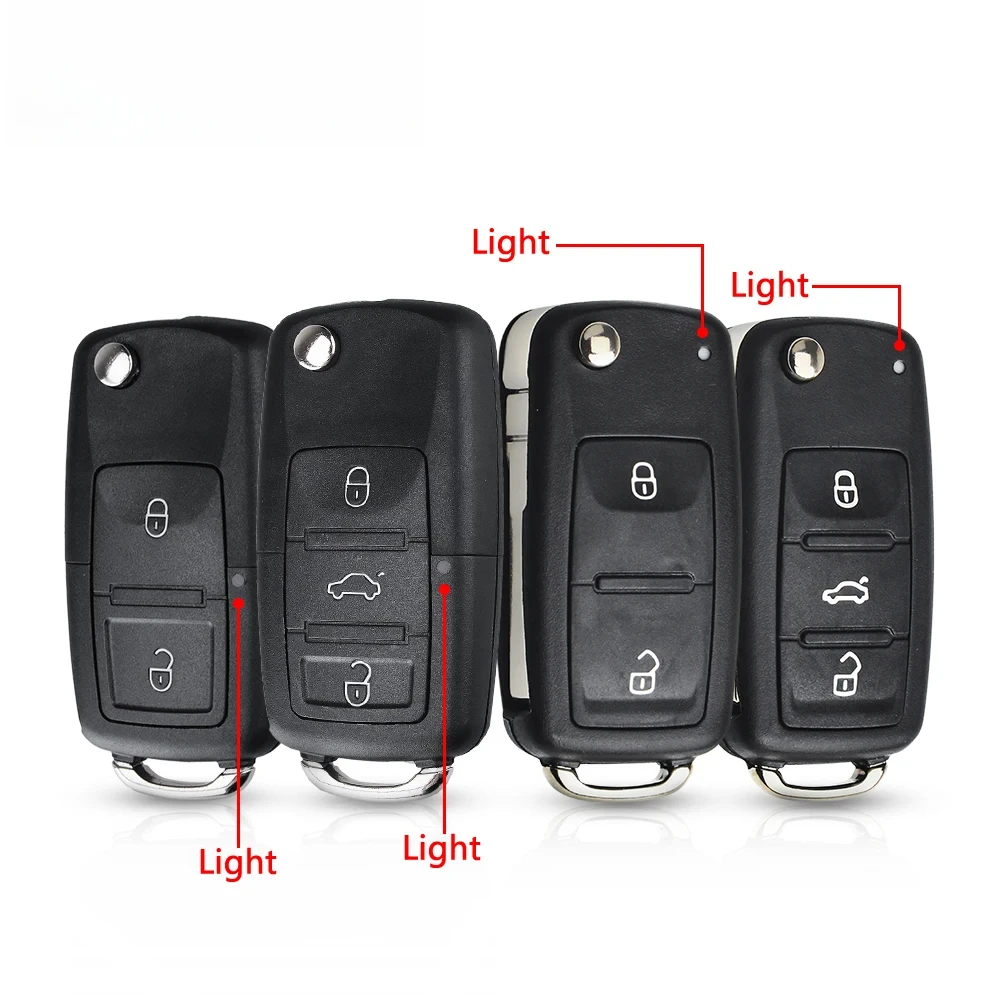 

2/3 кнопки складной автомобильный дистанционный ключ откидной ключ для Volkswagen VW Polo Passat B5 Tiguan Golf Seat Skoda авто пустой ключ