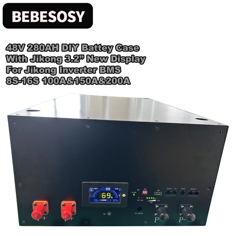 Jikong Inverter BMS Battery Case Battery DIY Kit For New LCD 3.2\