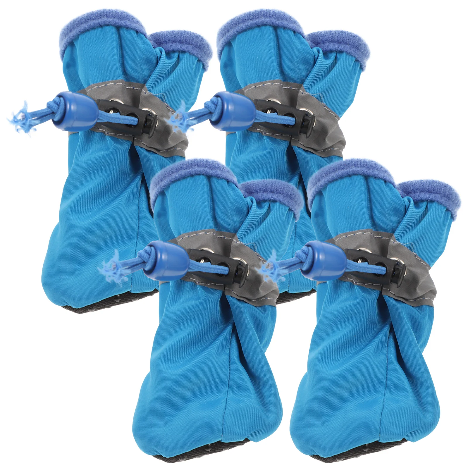 

4 Pcs Large Dog Waterproof Boots Puppy Outdoor Shoes Booties for Small Dogs Paws