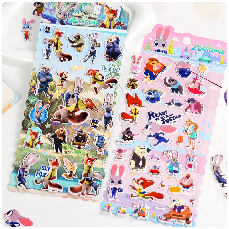 DIY3D Crazy Animal City Cartoon Adesivi 3D, adesivi ricompensa puzzle fatti a mano per bambini, custodie per telefoni, adesivi decorativi per tablet