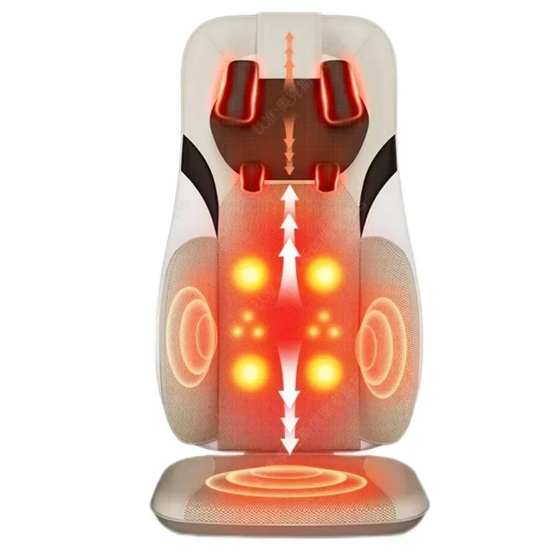 

Portable Home Massage Cushion Seat Auto Multifunction Rubbing Kneading Neck Back Waist Head Full Body Cervical Vertebra Massager
