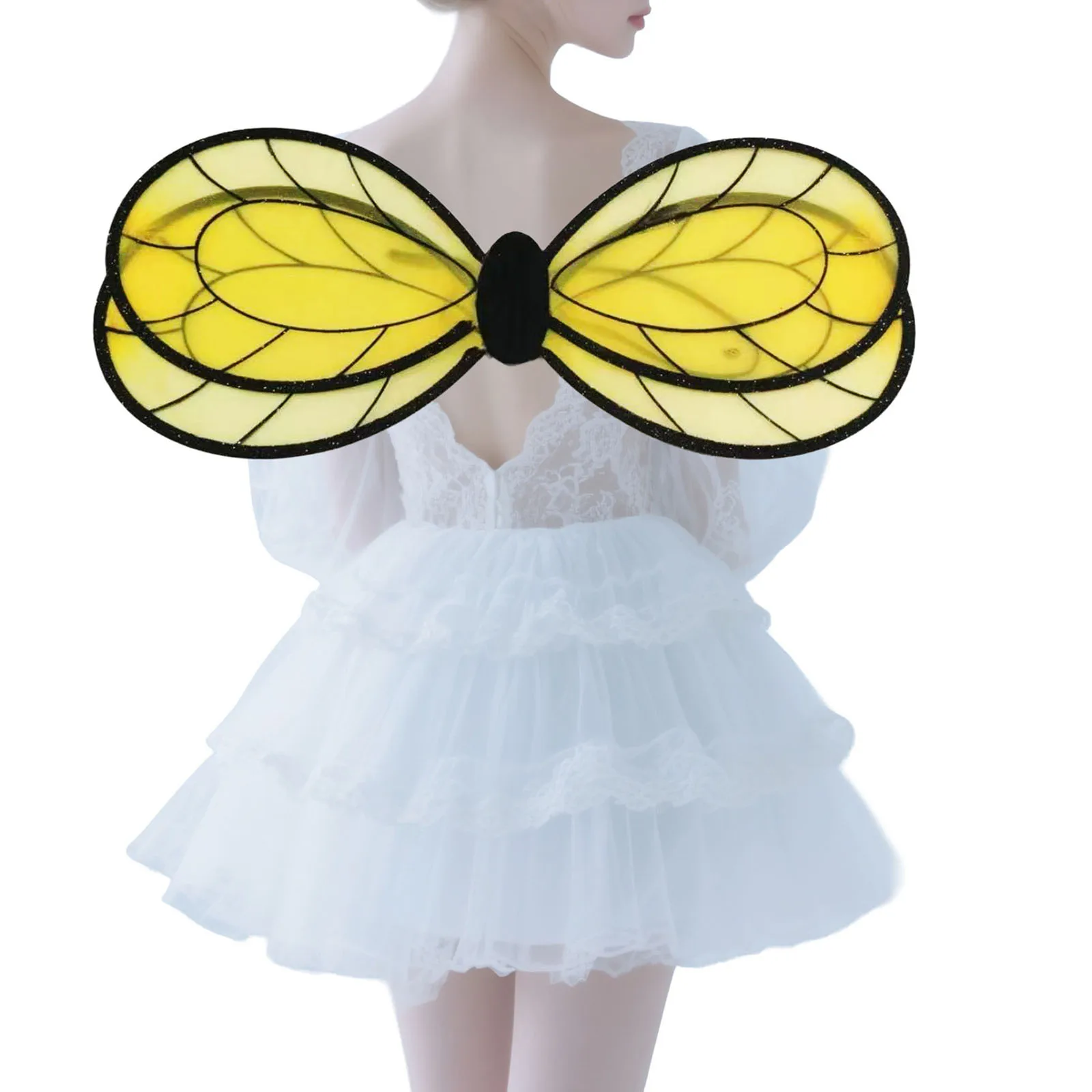 Bee Wings Dress Up Outfit Lightweight Halloween Cosplay Costume for Festive Events Dance Stage Performances Party Decoration