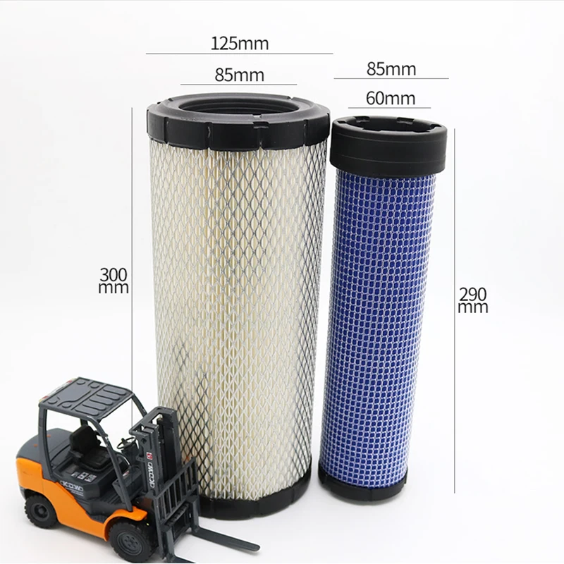 Forklift PU1330 Double Core Is Suitable for Hangfork Heli Longgongtai Lifu Forklift Air Filter