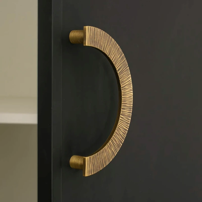 Handgefertigter Schranktürgriff aus Bronze, Halbmond-Knöpfe, Schrank-, Schreibtisch- und Schubladen-Griffe, Möbelbeschläge, Küchenzubehör – Detail 17