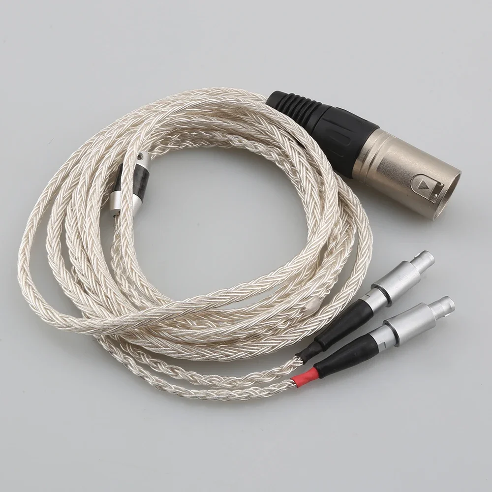 

XLR сбалансированный 16-ядерный OCC посеребренный кабель для наушников для Sennheiser HD800 HD800s HD820s HD820 Enigma Acoustics Dharma D1000
