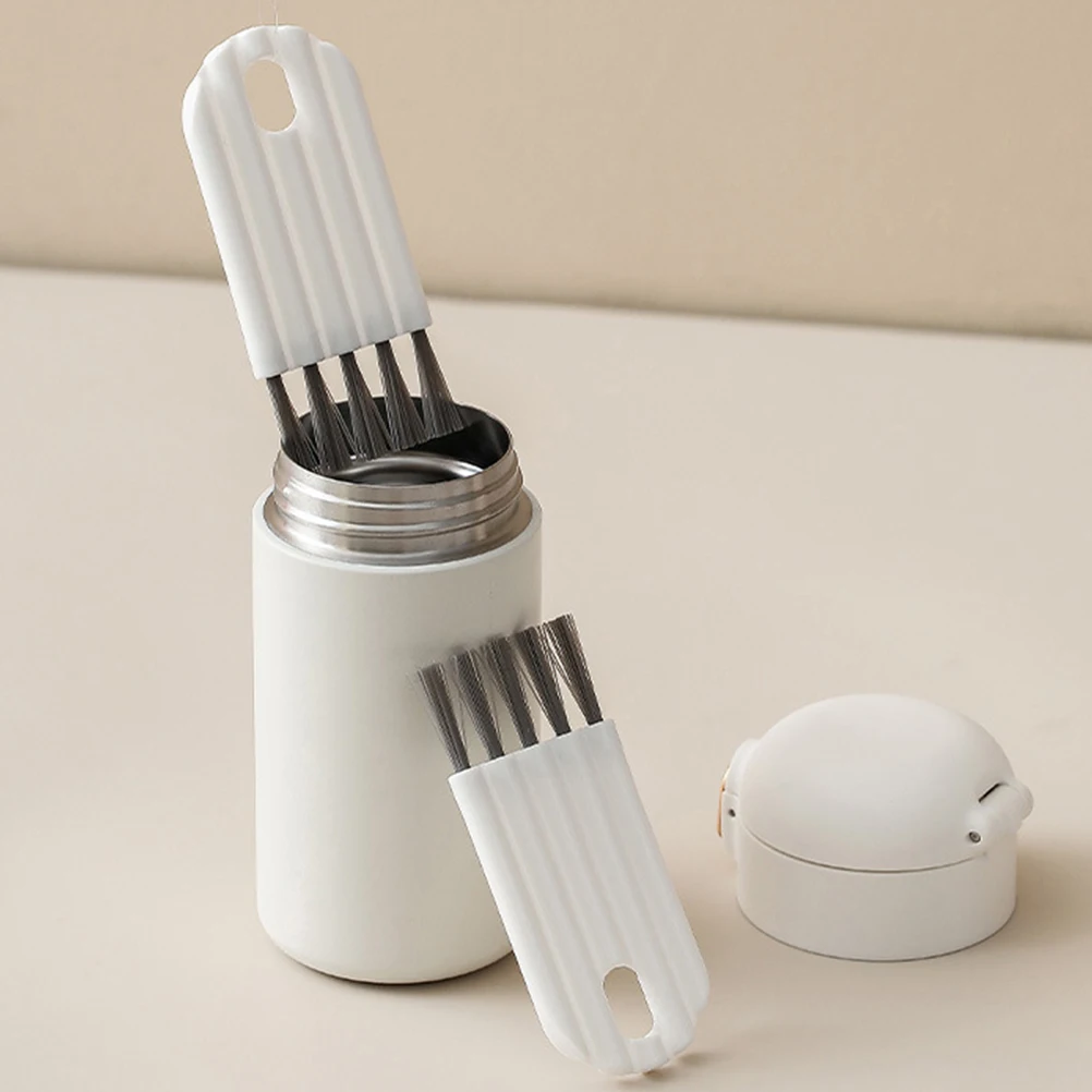 

Cup Lid Brush Compact for Bottle Spout Bowl Kitchen Detail White Household Bowl Cover Brush Gaps Fine Crack