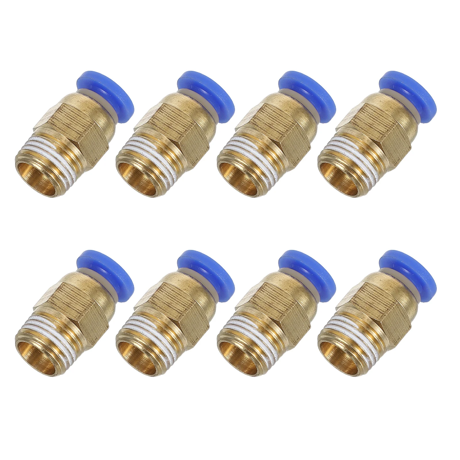 

8pcs Straight Quick Connect Push To Connect Compressor Hose Connectors 1/8Inch High Sealing Compact Pipe Pneumatic