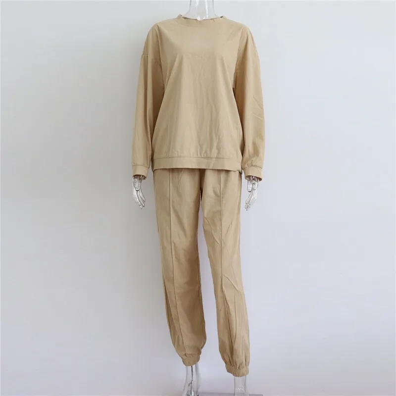 

Женская вельветовая круглая толстовка Ne Long Sve Dstring Denim Sle большого размера Dr Casual Faion Осень Зима