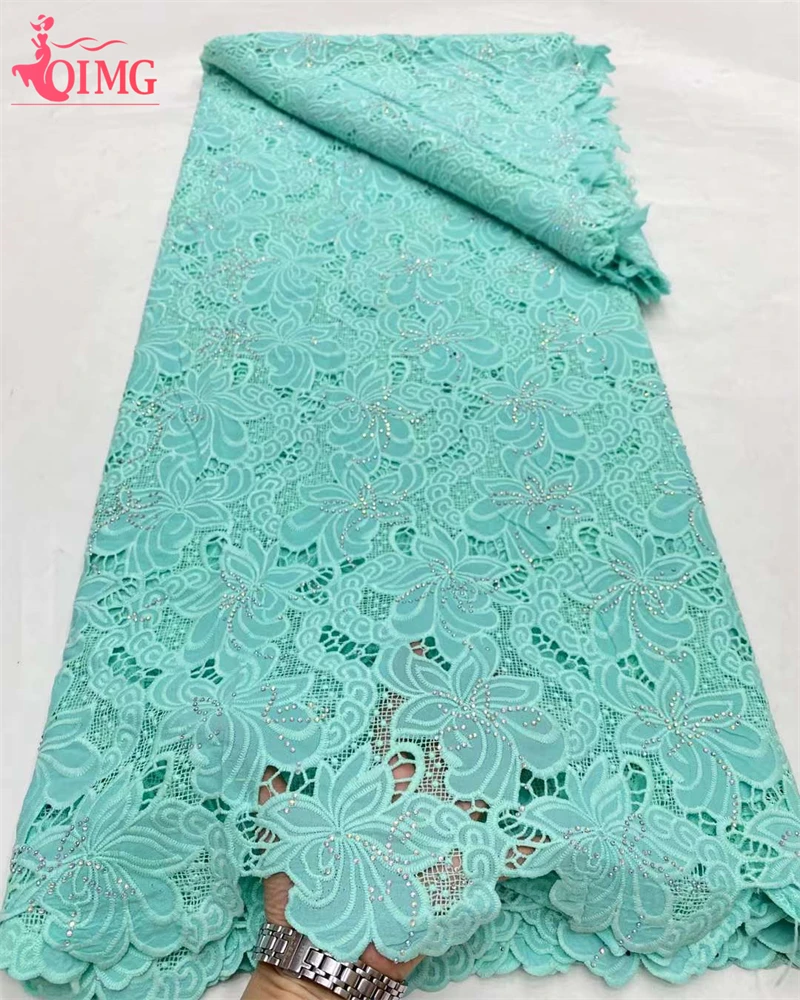 

OIMG Swiss Voile Lace In Switzerland Nigerian African Lace Fabrics 2024 High Quality Lace Tissu Cotton Lace Dubai Fabric Sewing