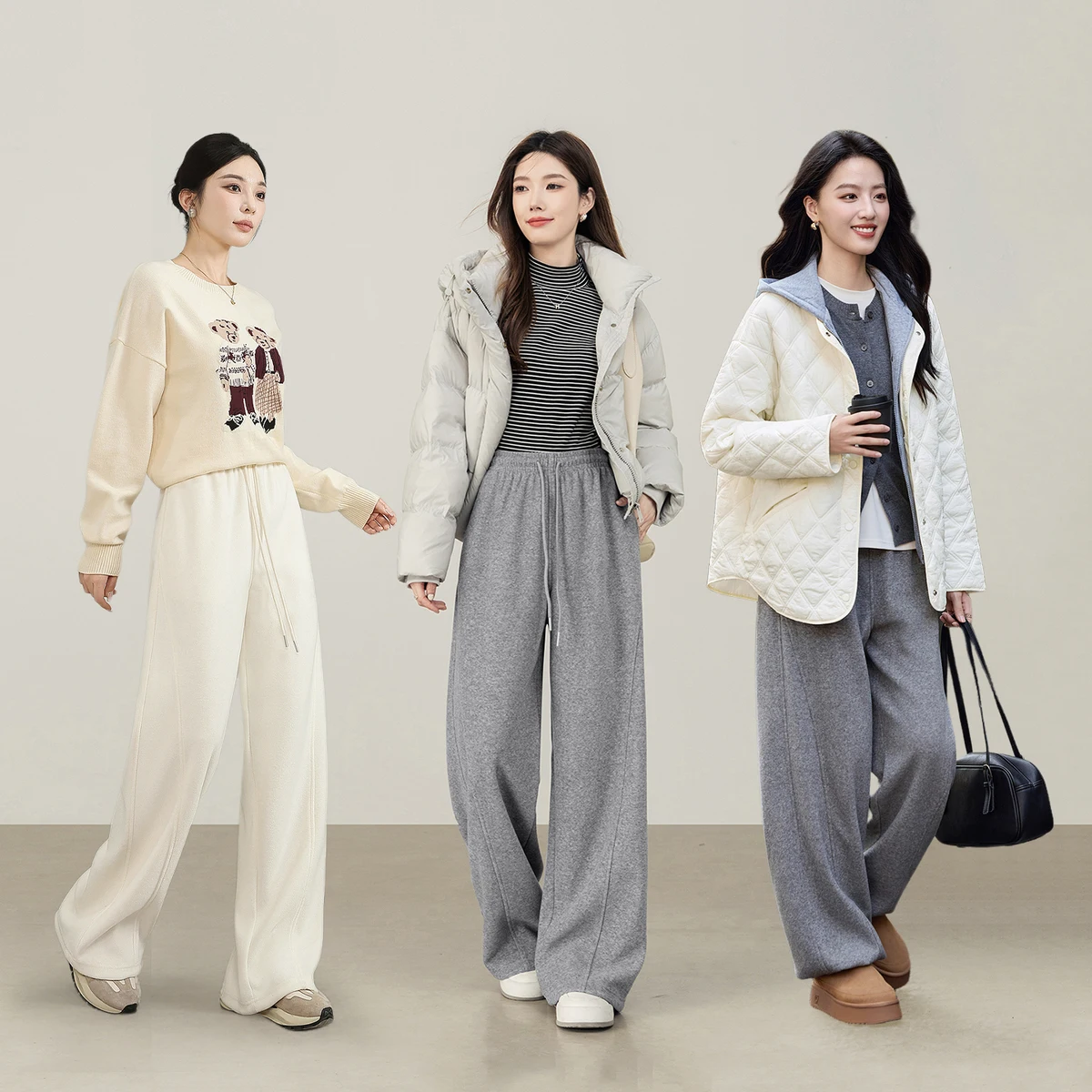 SENTUBILA Pants Women 2025 Winter Casual Trousers Office Elegant Straight Leg Slim Fit Comfortable Pants Skin-Friendly 154K80008