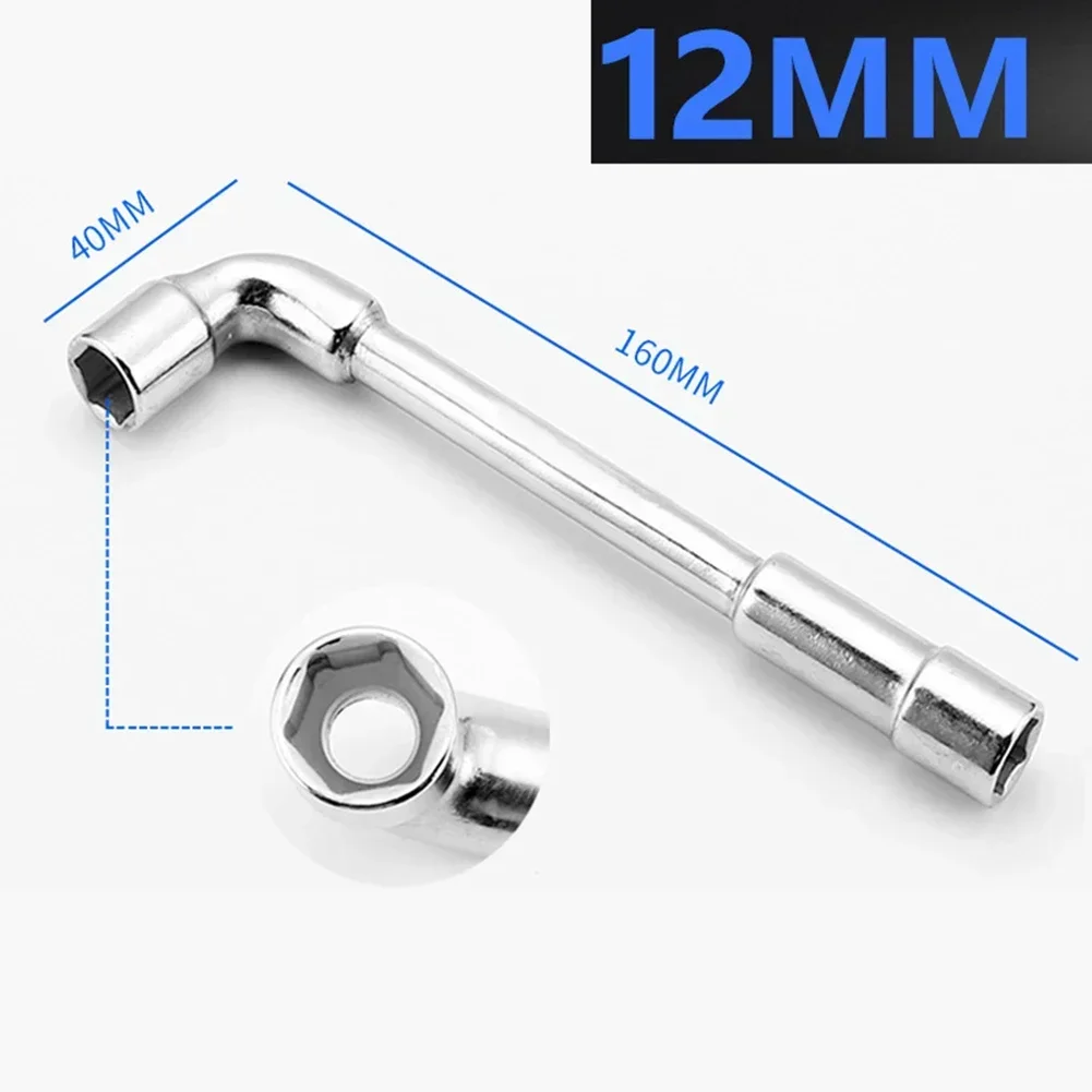 Double-head Casing Pipe Socket Wrench L-shaped Perforated Elbow 7-Shaped Hex Workshop Equipment Hand Tools