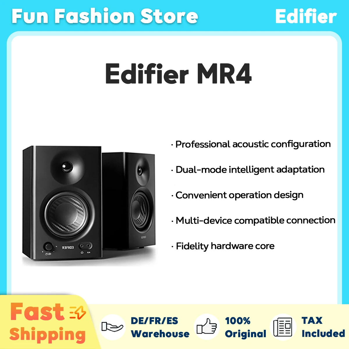 Edifier MR4: Una Evaluación Detallada de Altavoces Estudio 2.0 con Amplificador Class-D y DSP Integrado