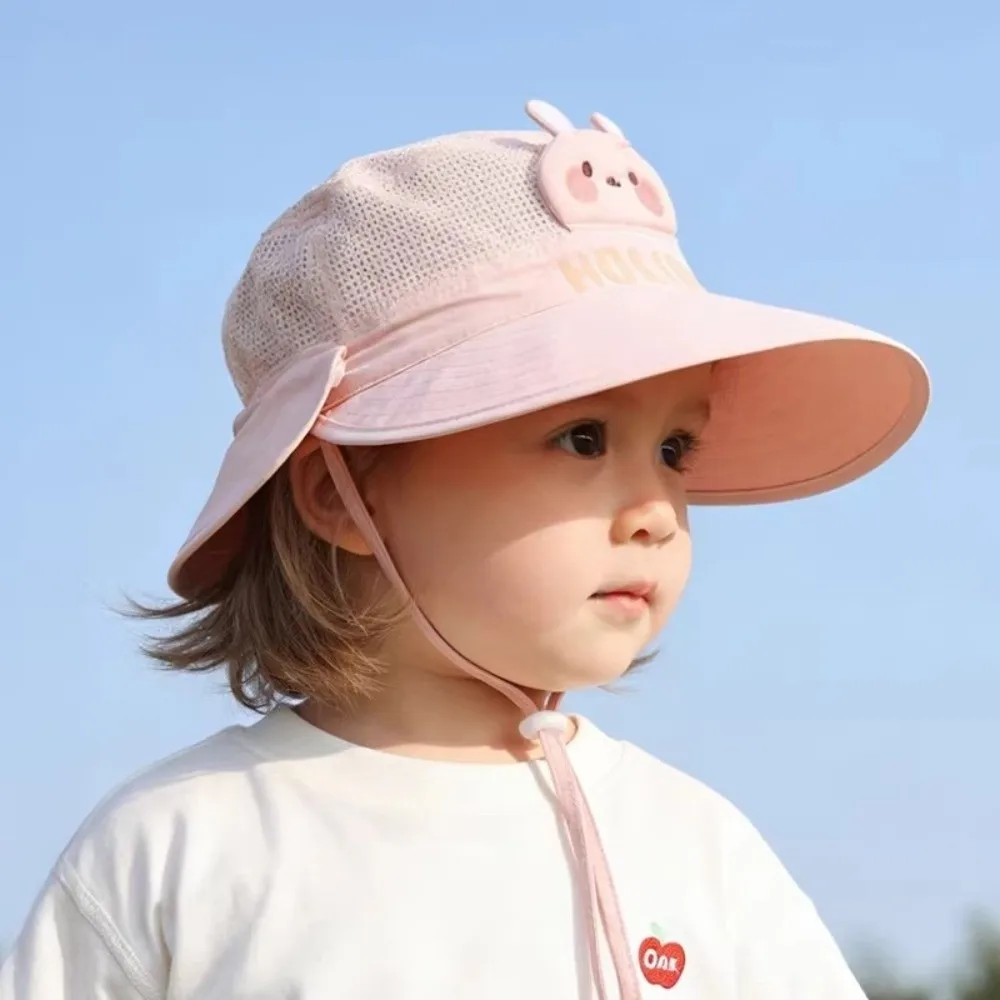 

Cute Cartoon Frog Baby Duckbill Hat Sunshade Design Soft Brim Wide-brim Visor Hat Adorable Style Fisherman Cap Summer Season