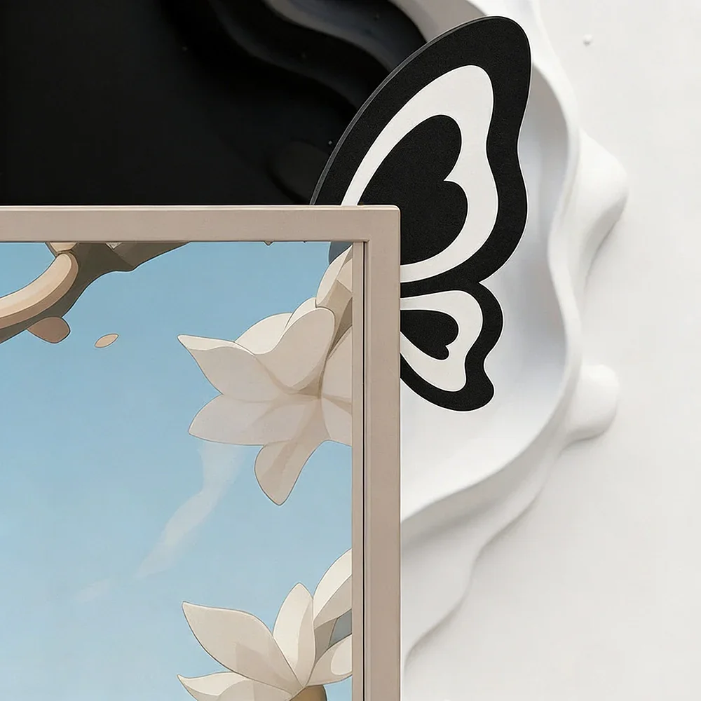 Creative Butterfly Monitor Decorative Ornaments E-sports Room Computer Screen Ornaments Pair of Butterfly Wings Ornaments