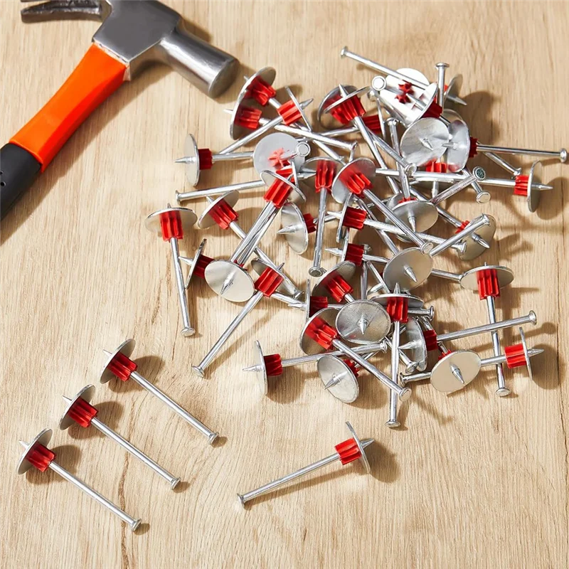 Abll-ferramenta de fixação de pó de pino de arruela fixadores acionados em pó diâmetro do pino de acionamento de liga de aço com arruela de 1 polegada, 100 peças