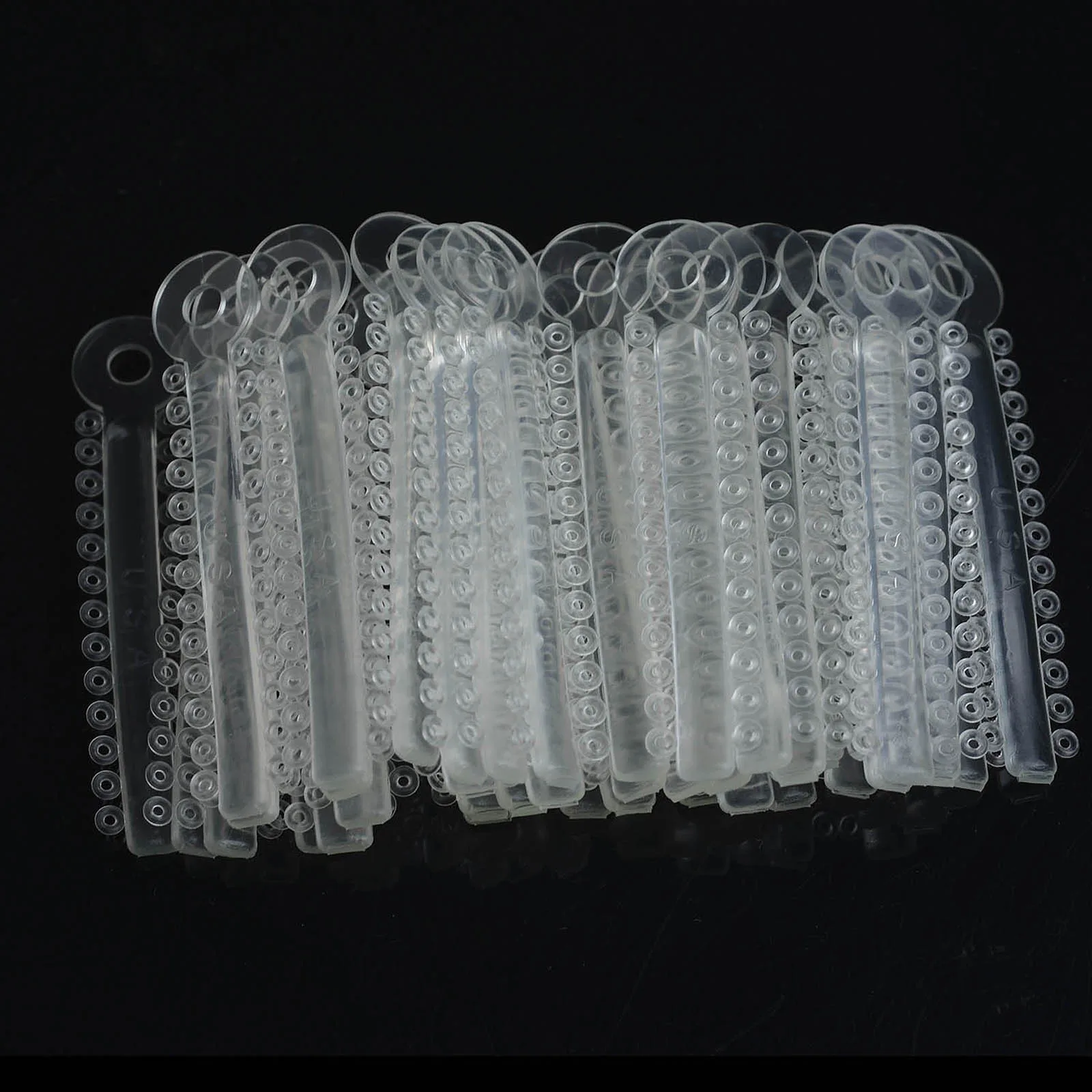 5 Packungen AZDENT Dental Orthodontic Ligaturen, transparent, 1014 Stück/Packung, elastische Bänder, transparente Farbe, Zahnmedizinmaterial – Detail 3